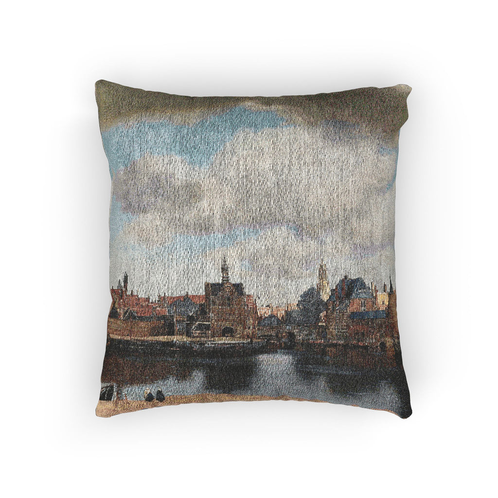 View of Delft, by Johannes Vermeer | Woven Pillow