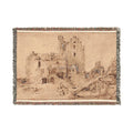 Rembrandt van Rijn - Kostverloren Castle in Decay | Woven Tapestry Blanket