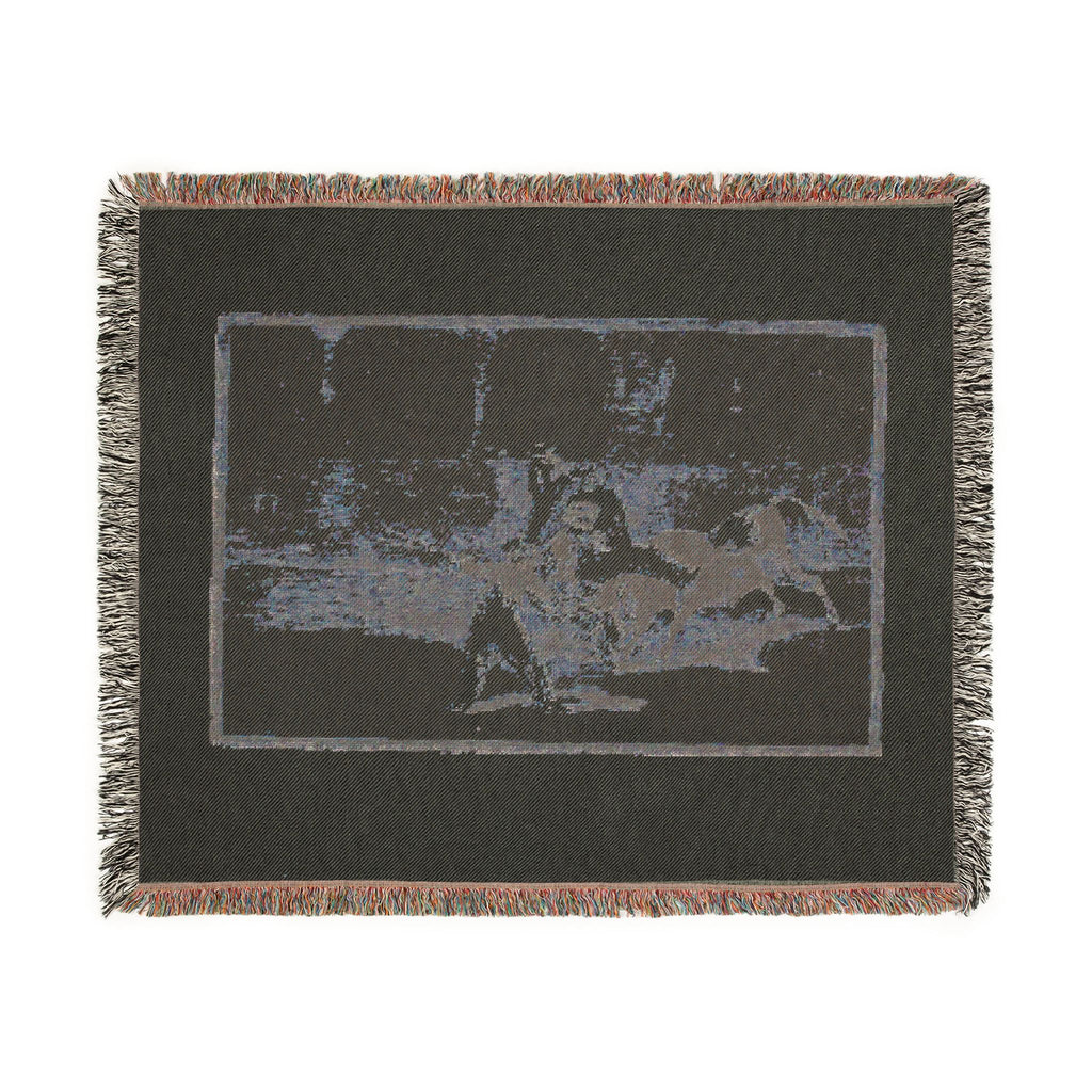 Francisco José de Goya y Lucientes - A Moor Caught by the Bull in the Ring, plate 8 from The Art of Bullfighting | Woven Tapestry Blanket