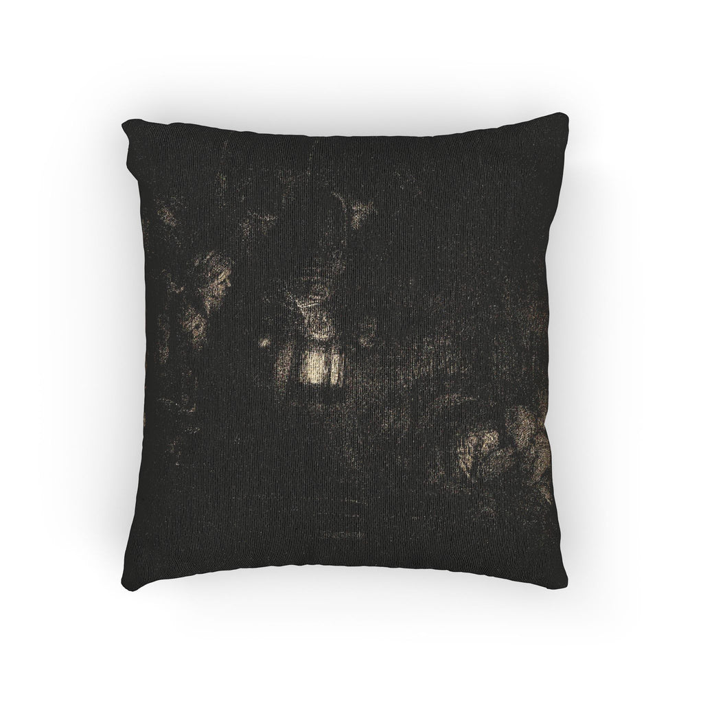Rembrandt van Rijn - The Adoration of the Shepherds A Night Piece | Woven Pillow