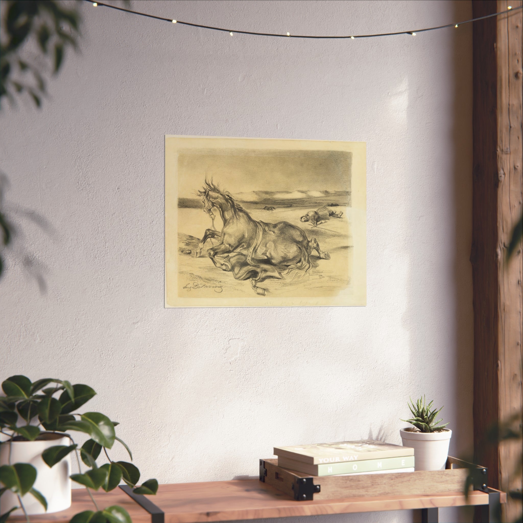 Eugène Delacroix - Fallen Horse and Dead Knight | Fine Art Poster