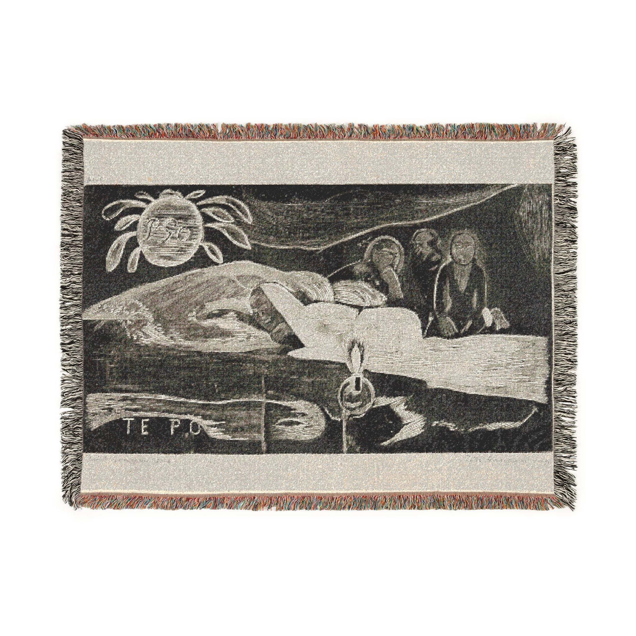 Paul Gauguin - Te po (The Night), from the Noa Noa Suite | Woven Tapestry Blanket