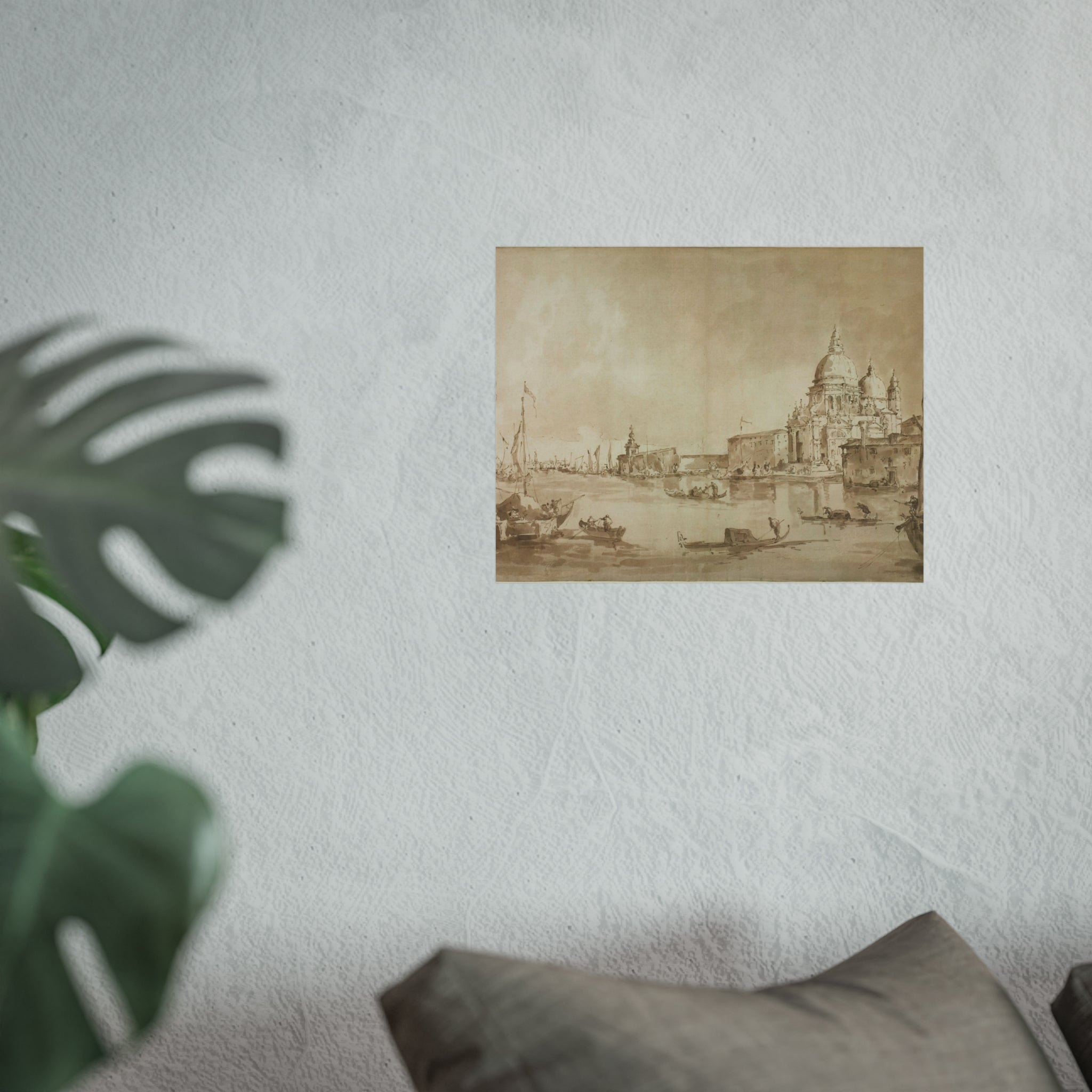 Imitator of Francesco Guardi - Bacino di San Marco with the Dogana del Mare and Santa Maria della Salute | Fine Art Poster