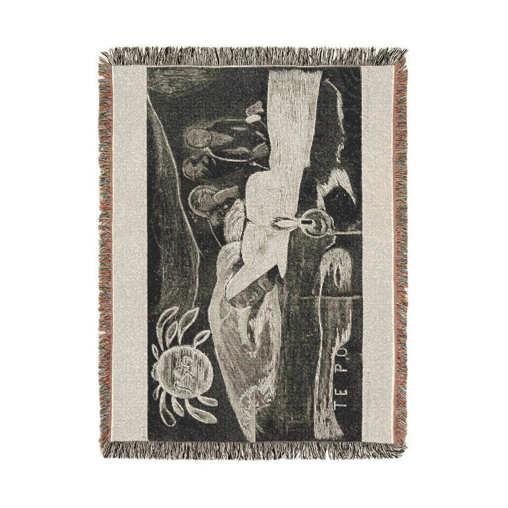 Paul Gauguin - Te po (The Night), from the Noa Noa Suite | Woven Tapestry Blanket