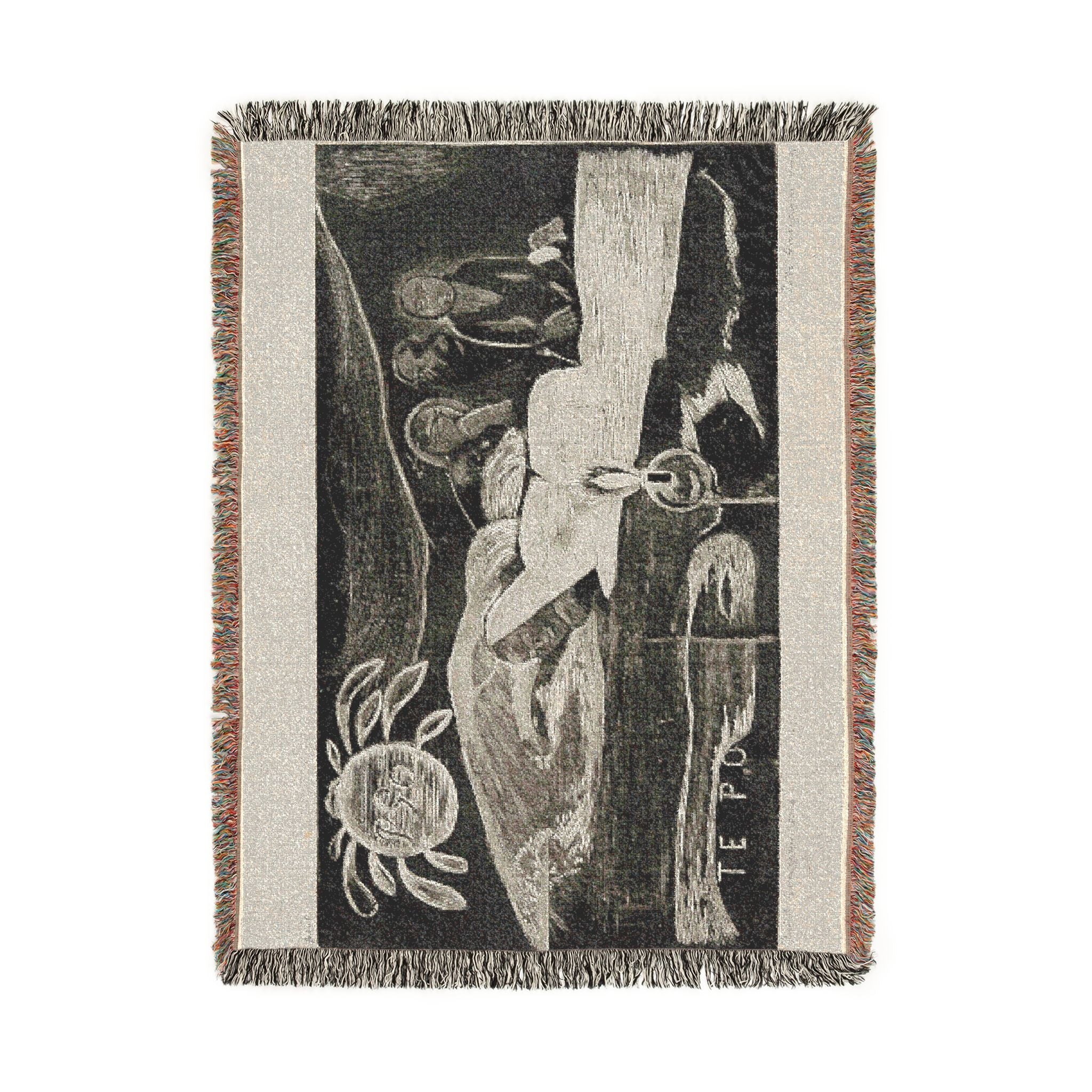 Paul Gauguin - Te po (The Night), from the Noa Noa Suite | Woven Tapestry Blanket