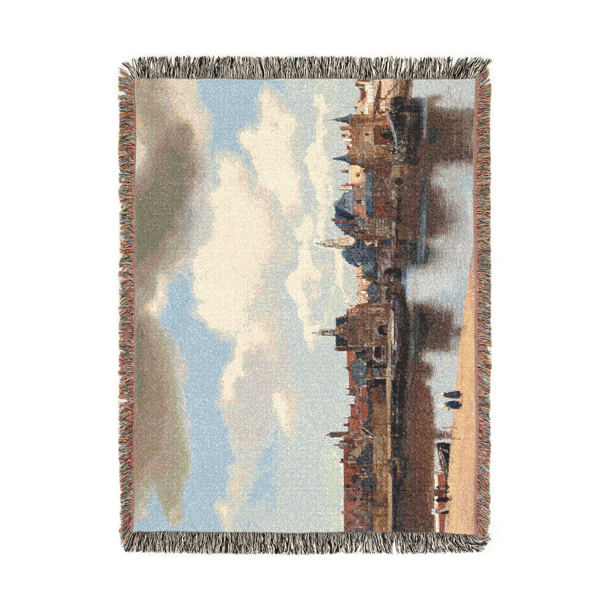 Johannes Vermeer - View of Delft - 92 - Mauritshuis | Woven Tapestry Blanket