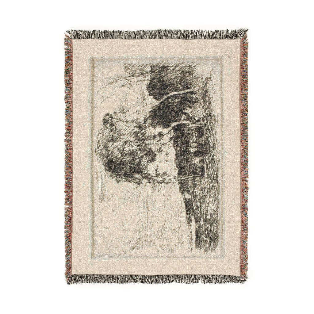 Jean Baptiste Camille Corot - Souvenir of the Fortifications of Douai | Woven Tapestry Blanket
