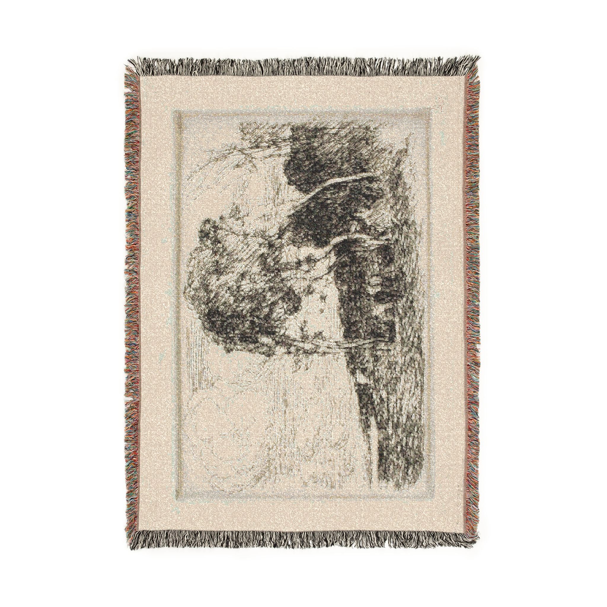 Jean Baptiste Camille Corot - Souvenir of the Fortifications of Douai | Woven Tapestry Blanket