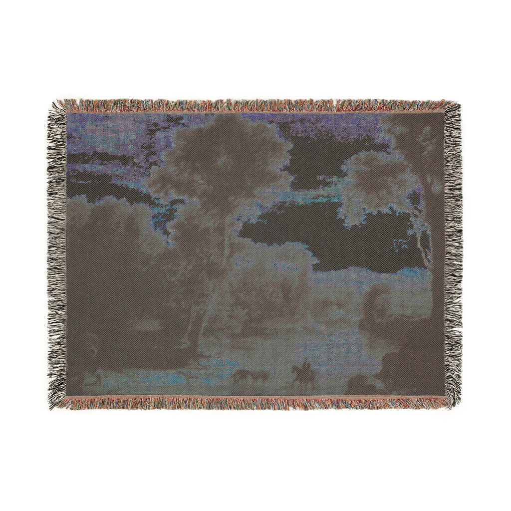 George Inness - Crossing the Ford | Woven Tapestry Blanket