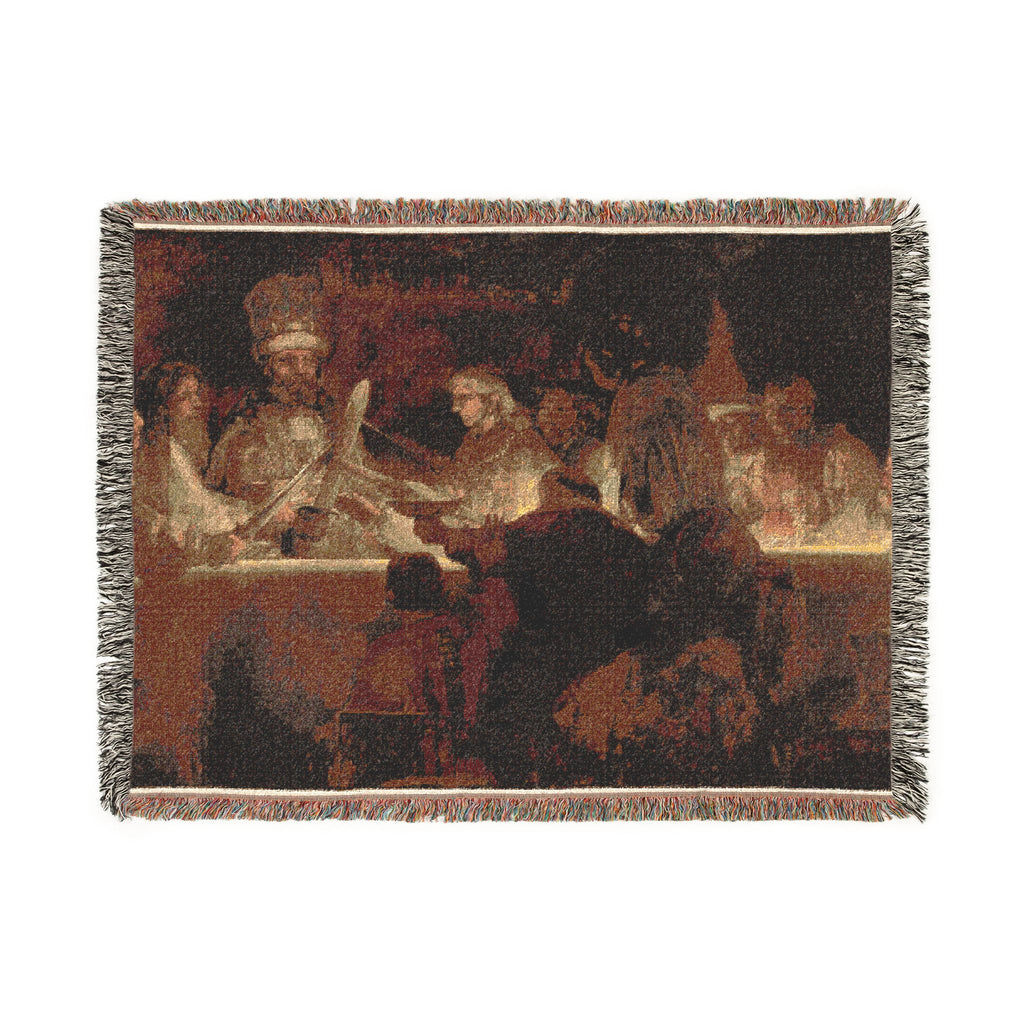 The Conspiracy of Claudius Civilis by Rembrandt van Rijn | Woven Tapestry Blanket