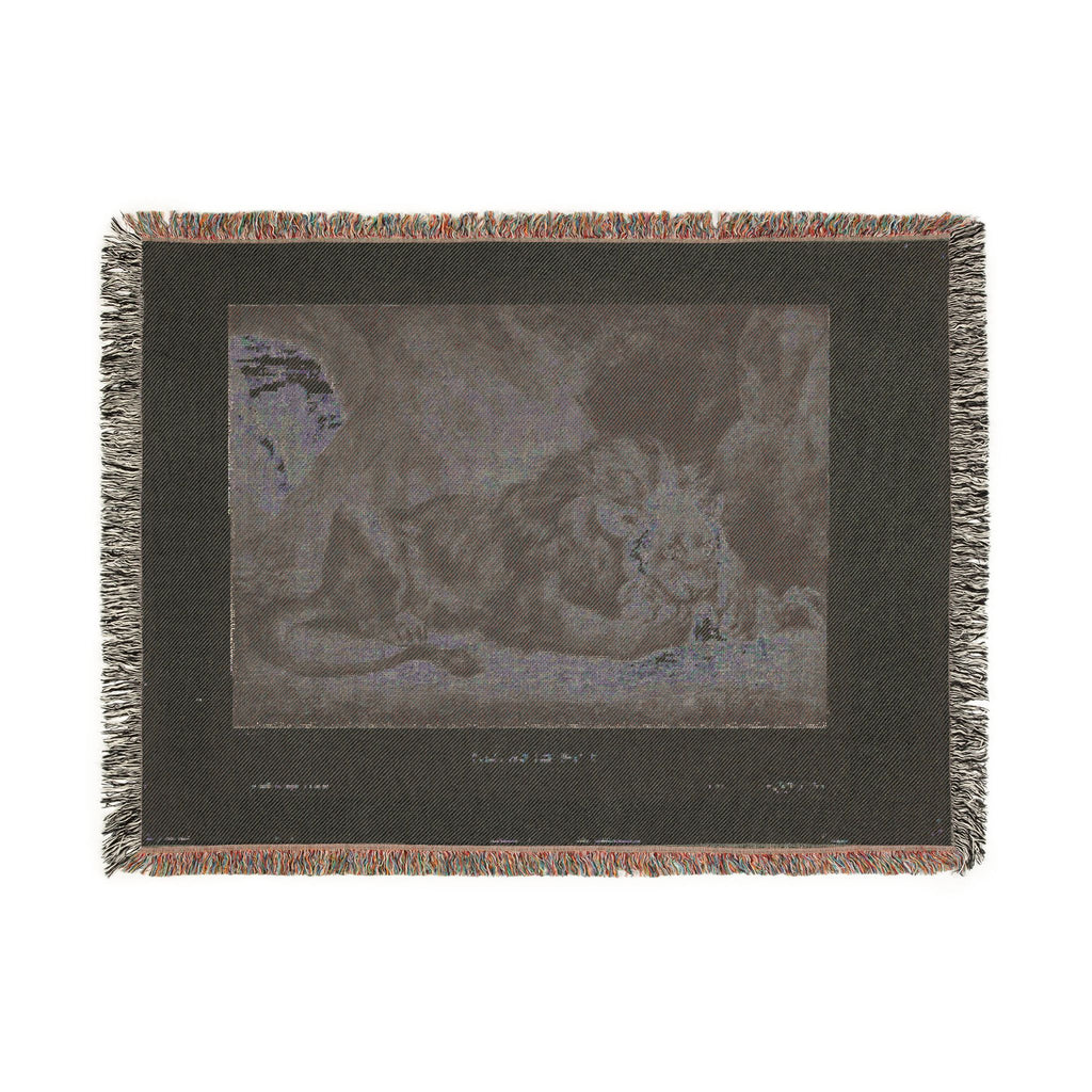 Eugène Delacroix - Lion of the Atlas Mountains | Woven Tapestry Blanket