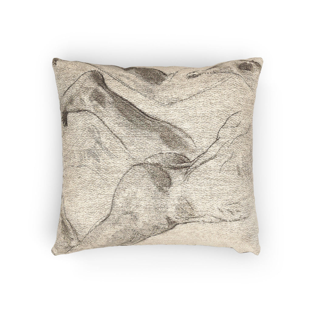 John Singer Sargent - Sketches of Legs and Feet | Woven Pillow