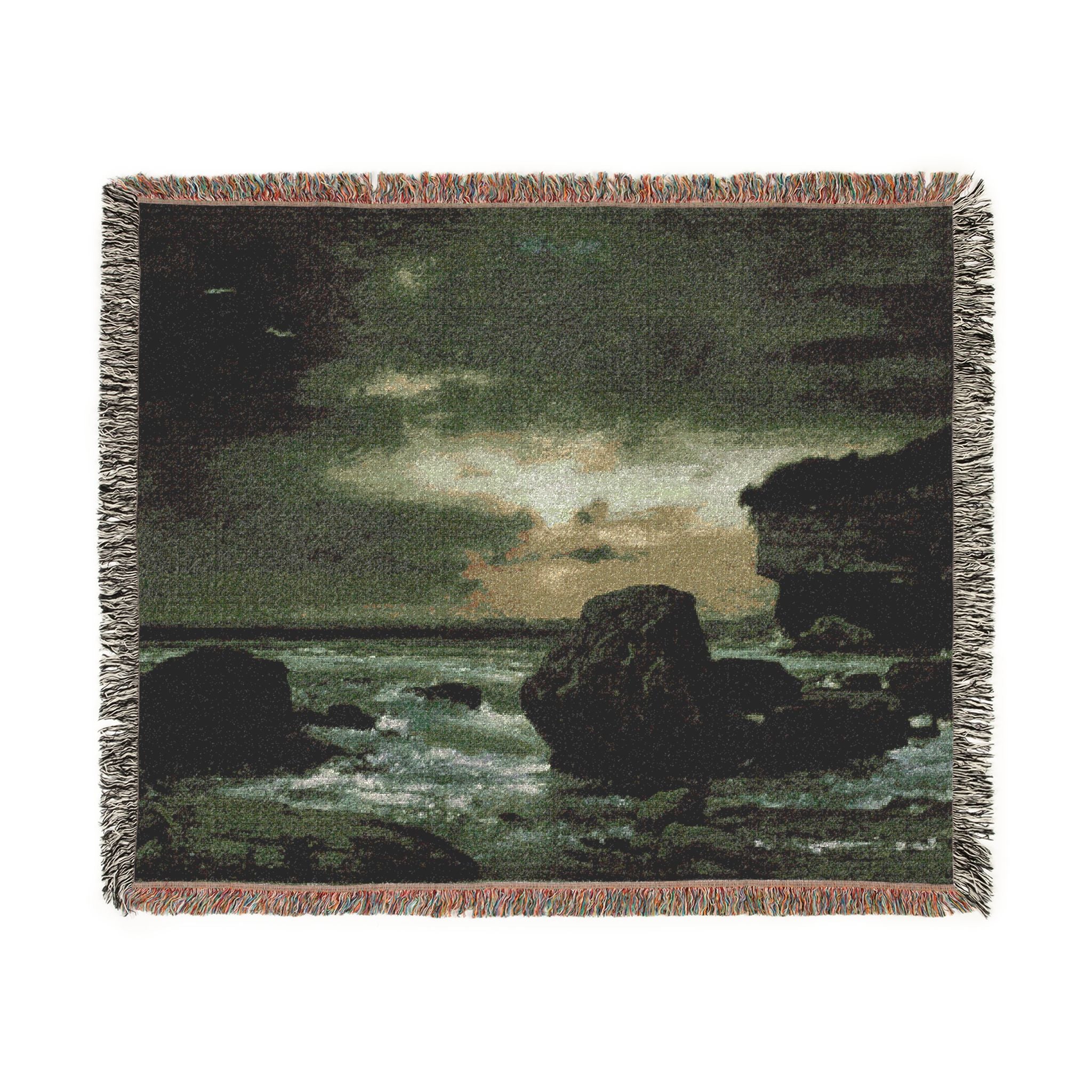 A Marine George Inness Tapestry Blanket
