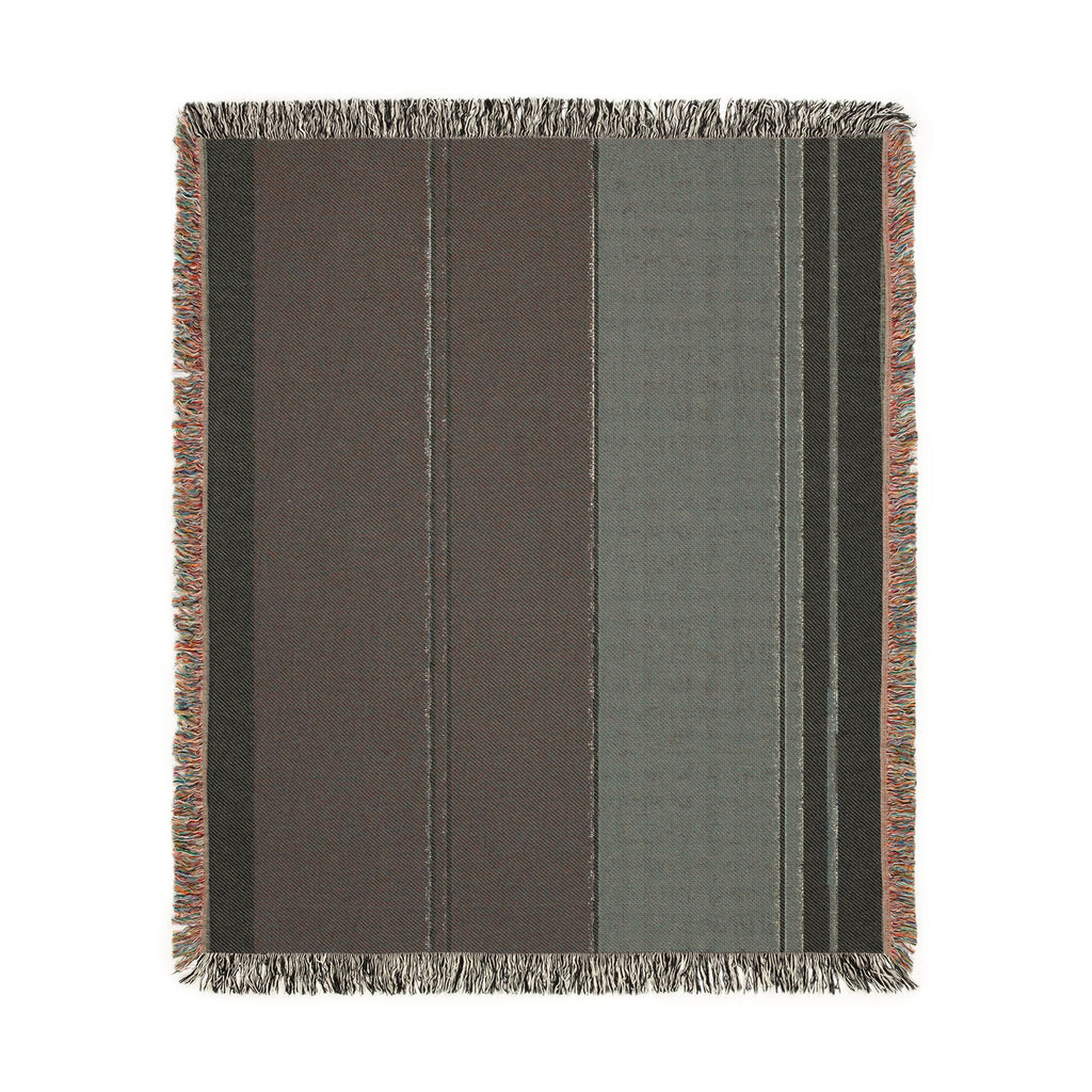 Orchard Throw — Ink · Fig · Warm White