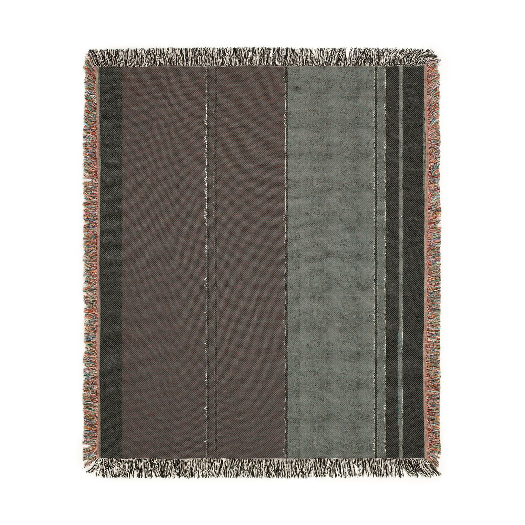 Orchard Throw — Ink · Fig · Warm White