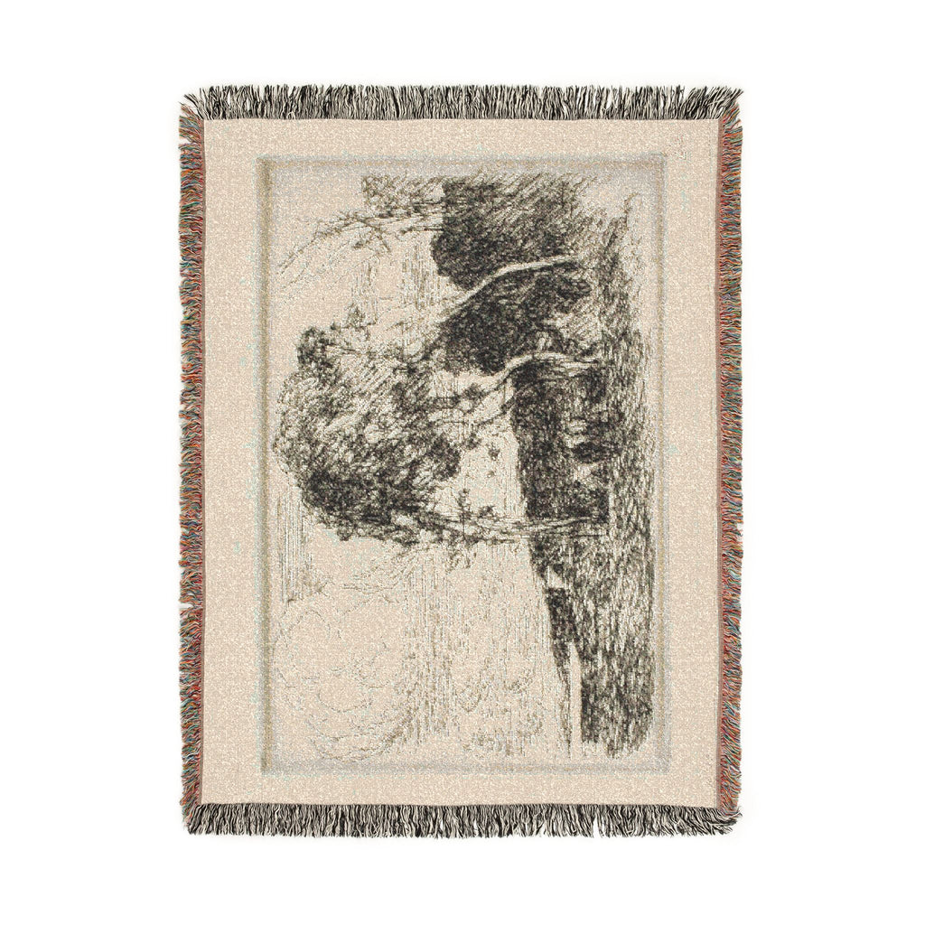 Jean Baptiste Camille Corot - Souvenir of the Fortifications of Douai | Woven Tapestry Blanket