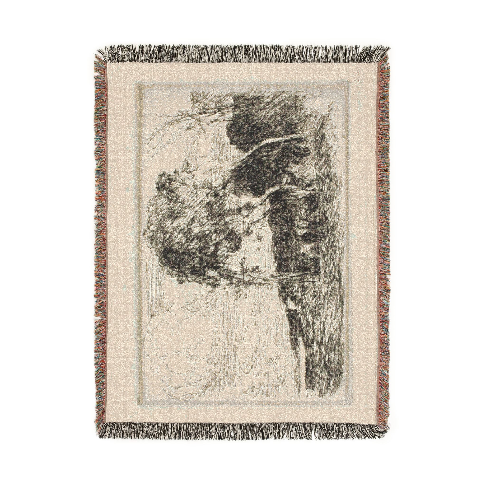 Jean Baptiste Camille Corot - Souvenir of the Fortifications of Douai | Woven Tapestry Blanket