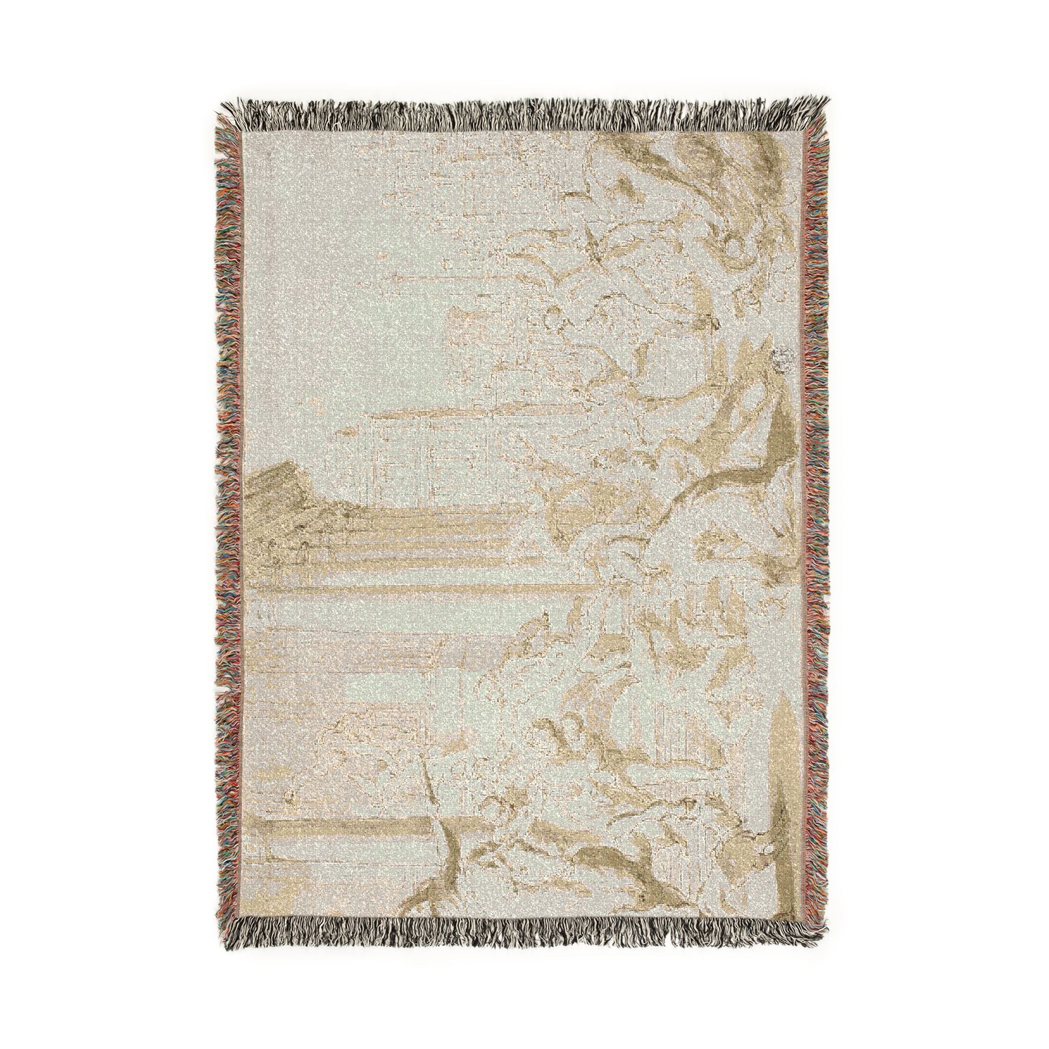 School of Nicolas Poussin - Massacre of the Innocents (recto); Figure Sketches (verso) | Woven Tapestry Blanket