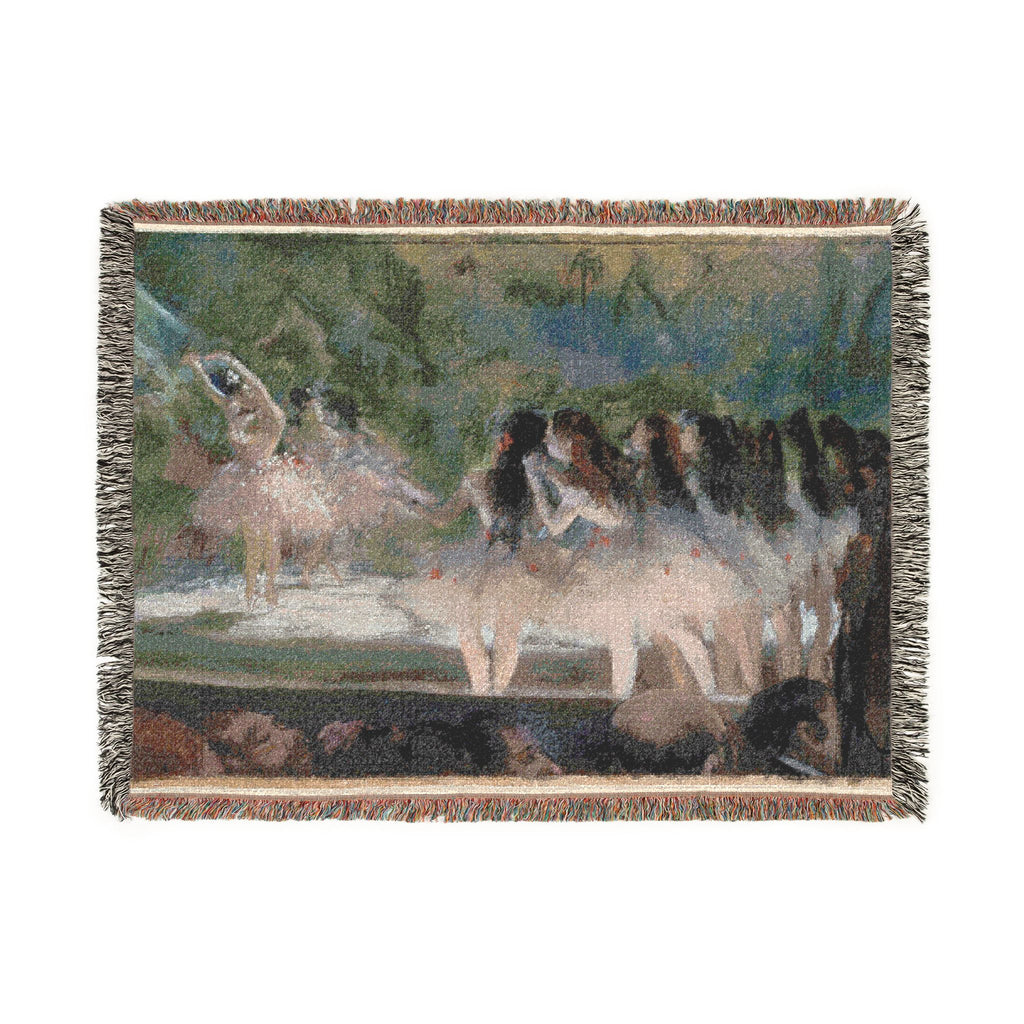 Hilaire Germain Edgar Degas - Ballet at the Paris Opéra | Woven Tapestry Blanket