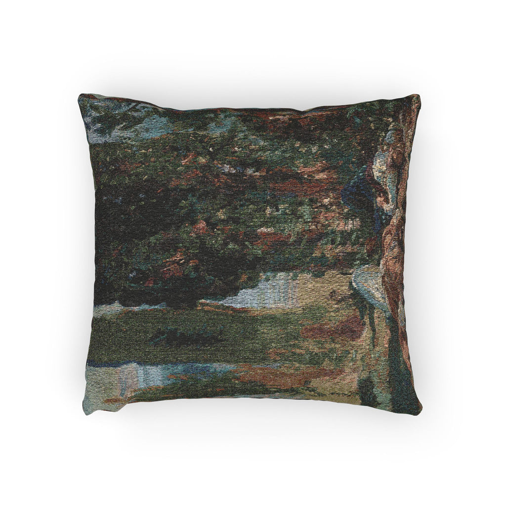 John Singer Sargent - Under the Cypress Trees at Corfu | Woven Pillow