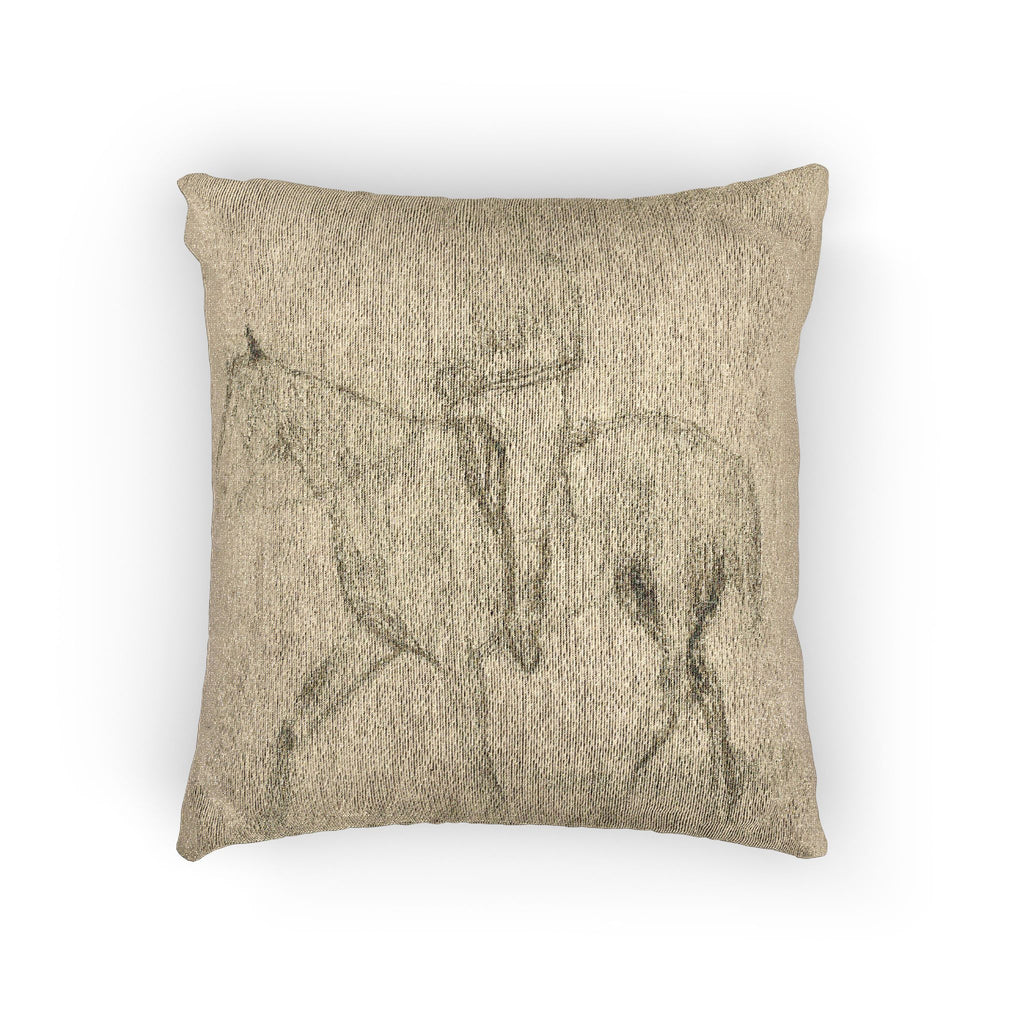 Hilaire Germain Edgar Degas - Horse and Rider | Woven Pillow