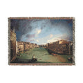Ca' Rezzonico - Canal Grande da Palazzo Balbi a Rialto C.1722 - Canaletto | Woven Tapestry Blanket