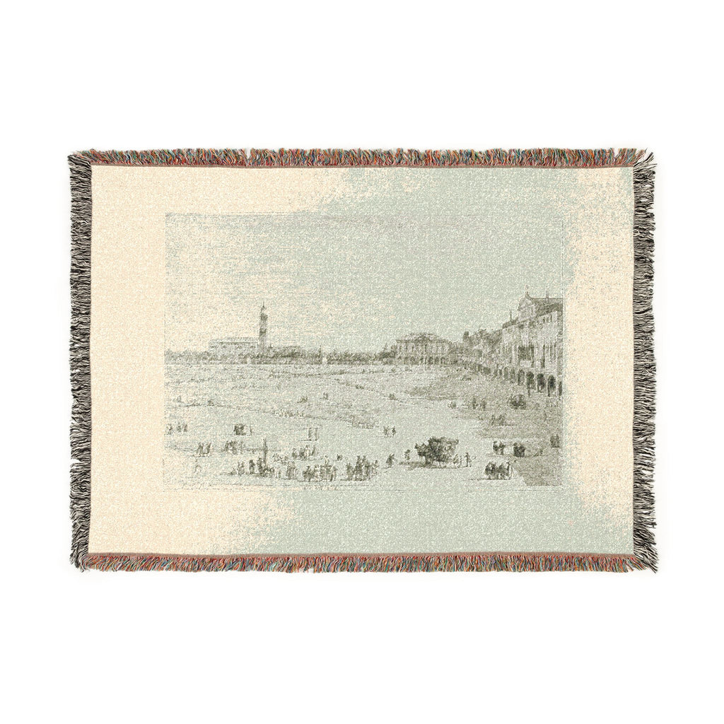 Canaletto - Prà della Valle, from Vedute | Woven Tapestry Blanket