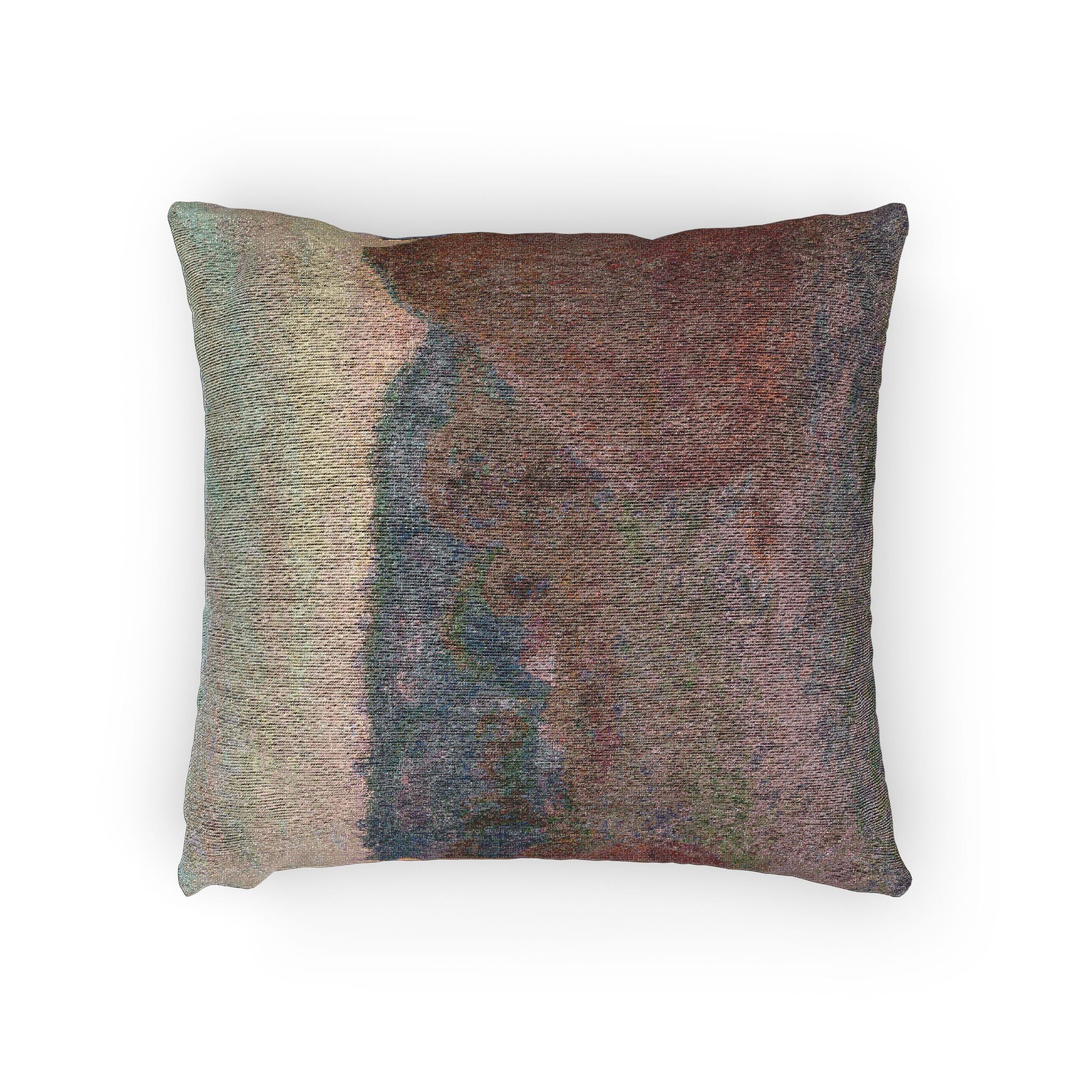 Claude Monet - Stacks of Wheat (End of Day, Autumn) | Woven Pillow