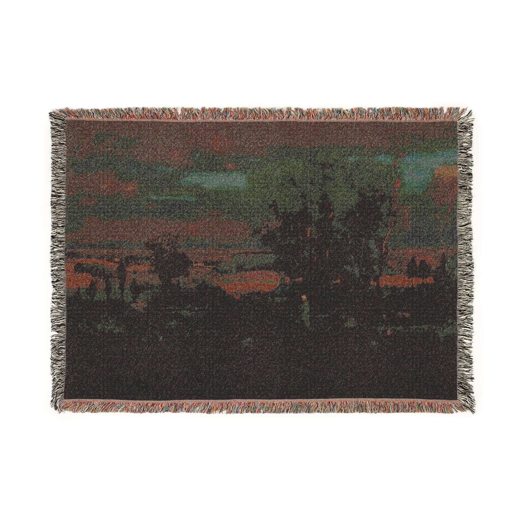 George Inness - Twilight in Italy | Woven Tapestry Blanket