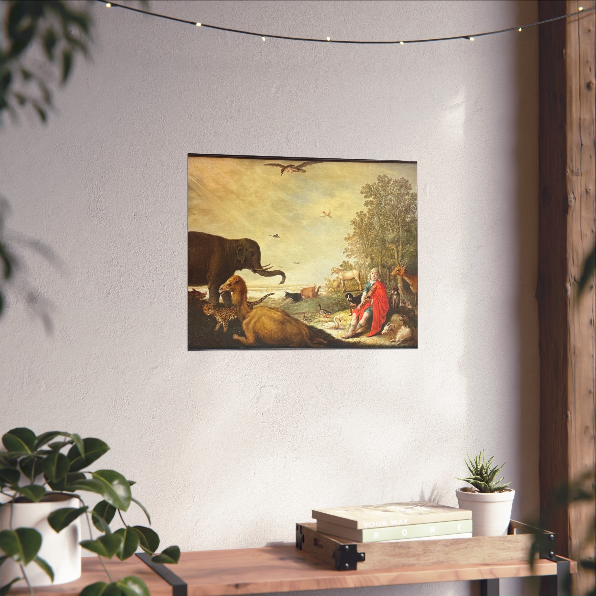 Dessau, Anhaltische Gemäldegalerie, Aelbert Jacobsz. Cuyp, Orpheus und die Tiere | Fine Art Poster