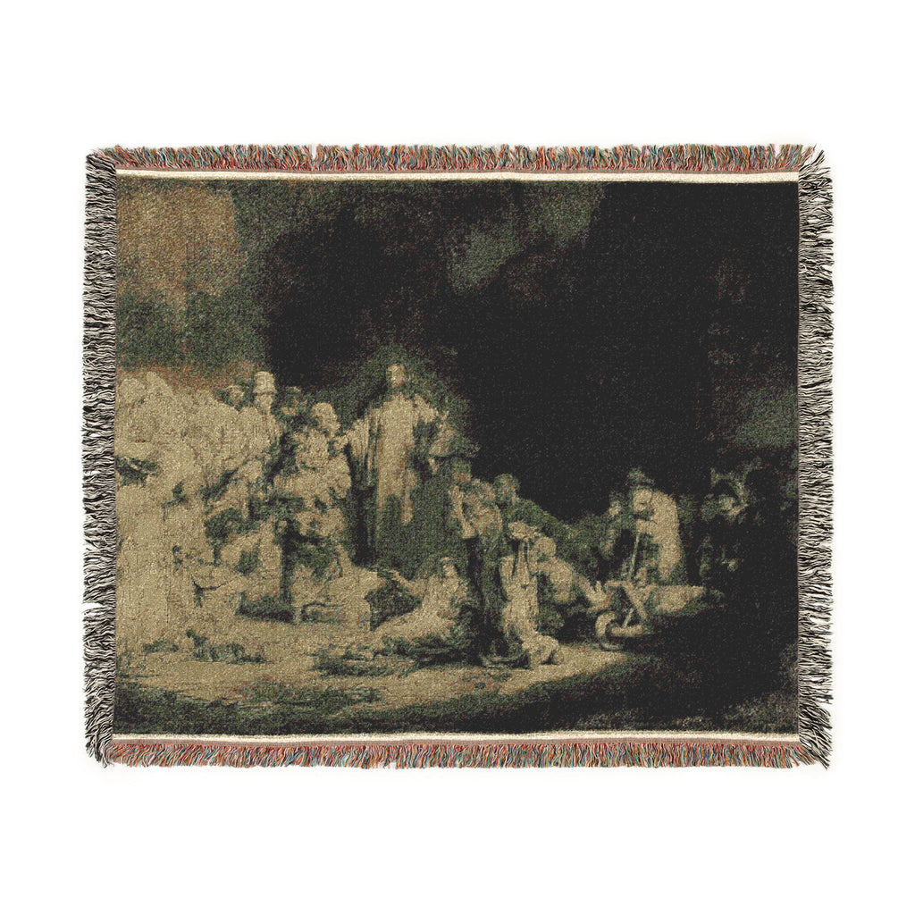 Rembrandt van Rijn - The Hundred Guilder Print | Woven Tapestry Blanket