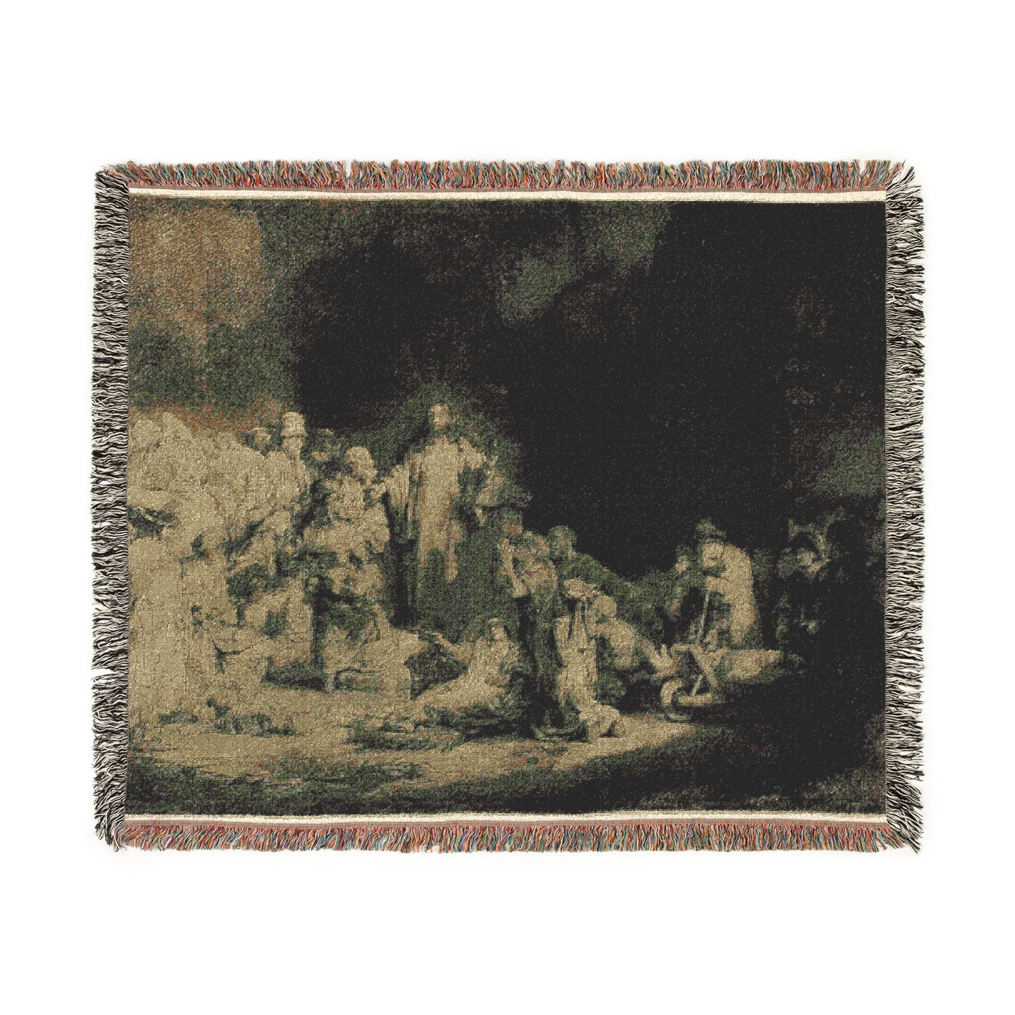 Rembrandt van Rijn - The Hundred Guilder Print | Woven Tapestry Blanket