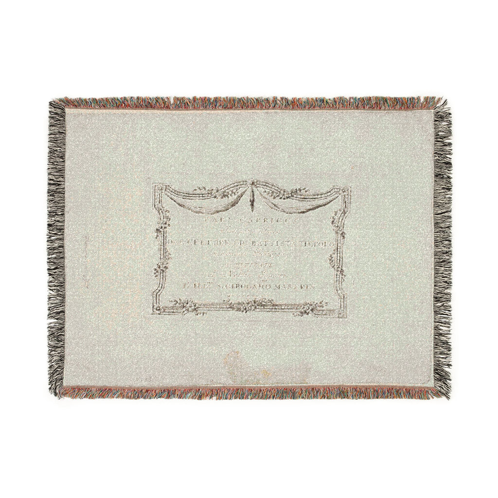 Giovanni Battista Tiepolo - Frontispiece from Capricci | Woven Tapestry Blanket