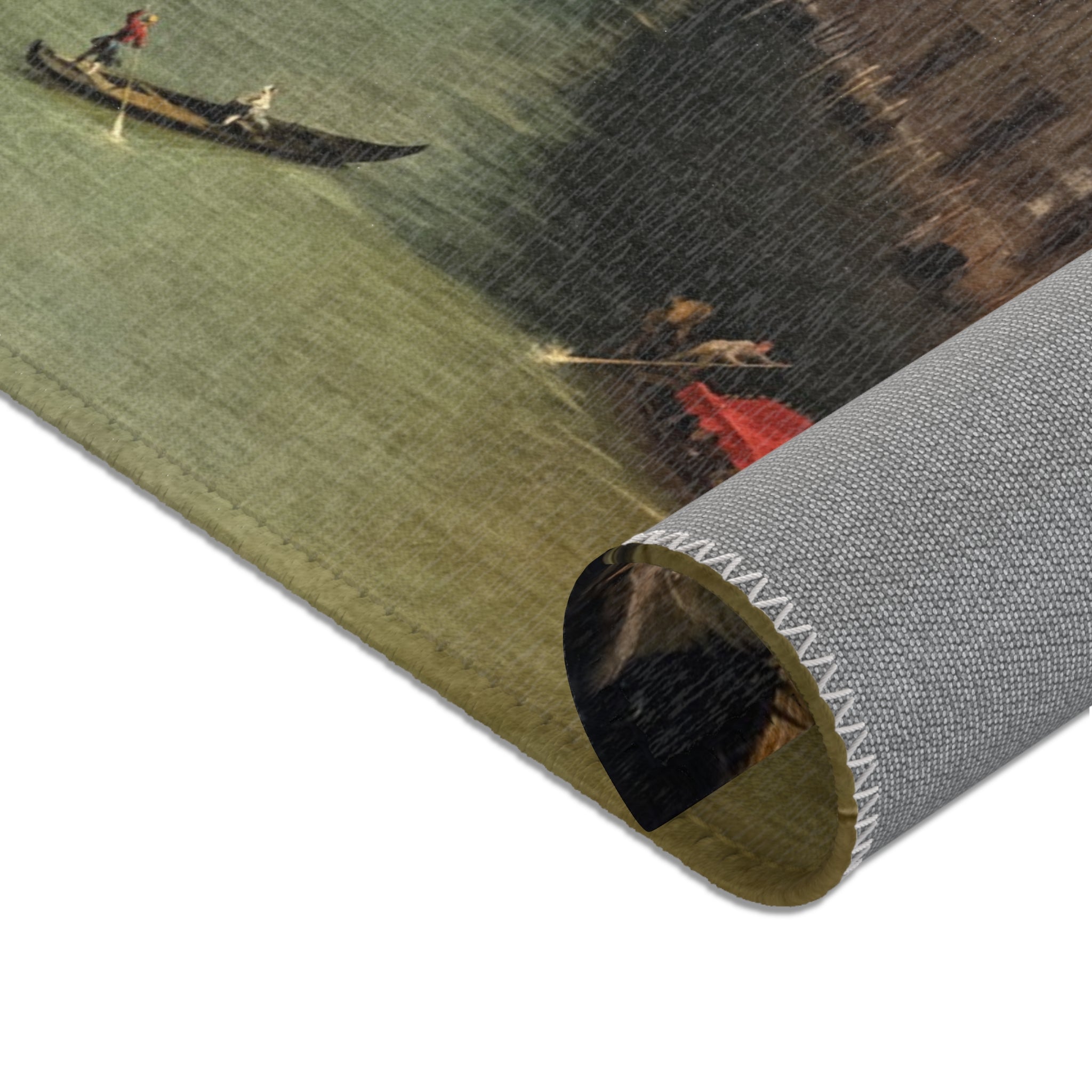 Ca' Rezzonico - Canal Grande da Palazzo Balbi a Rialto C.1722 - Canaletto | Area Rug