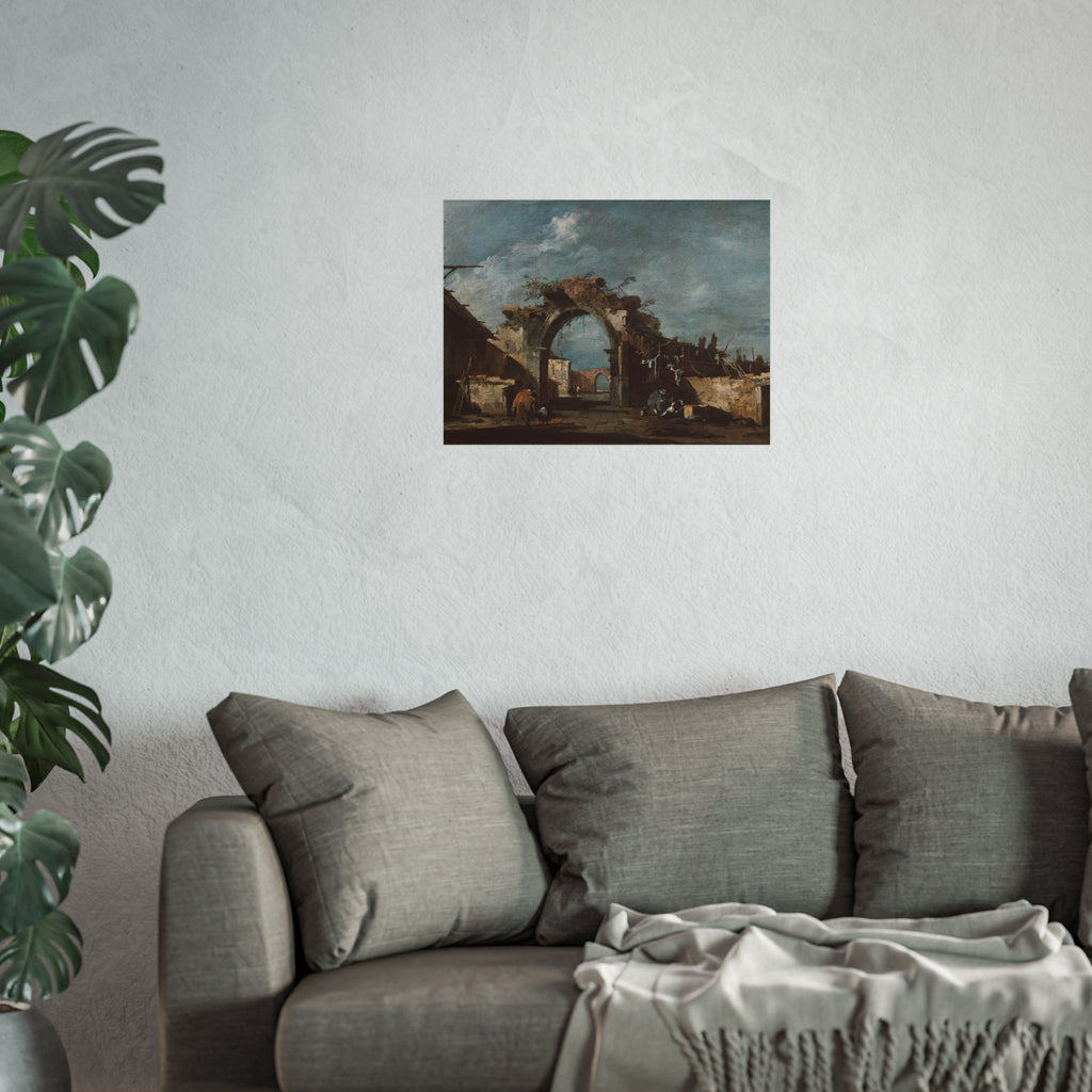 Francesco Guardi - Ruined Archway | Fine Art Poster