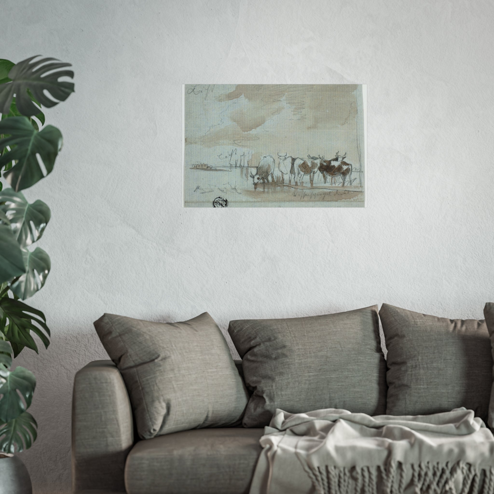 Aelbert Cuyp - Cattle in Water | Fine Art Poster