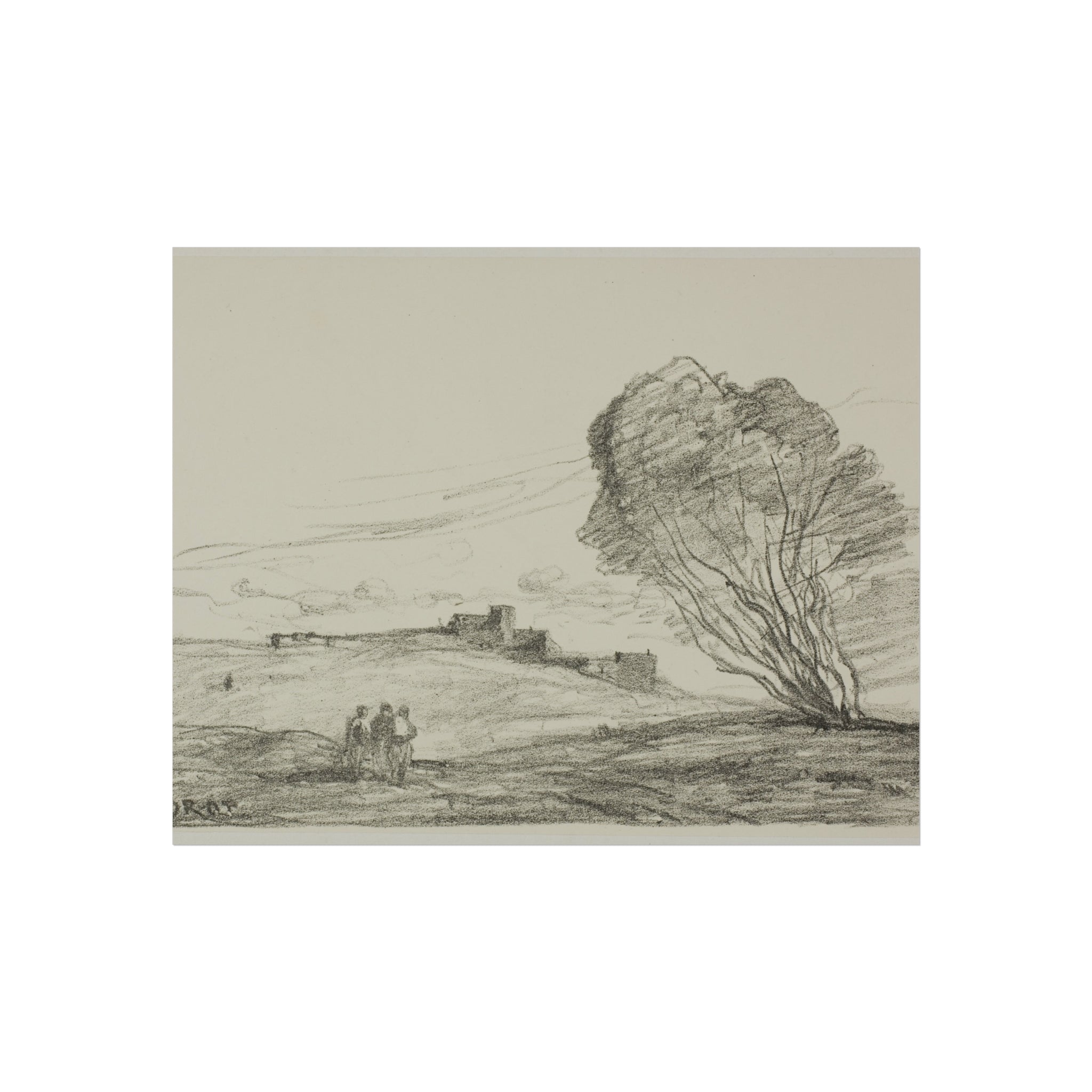The Isolated Fort Camille Corot Fine Art Poster