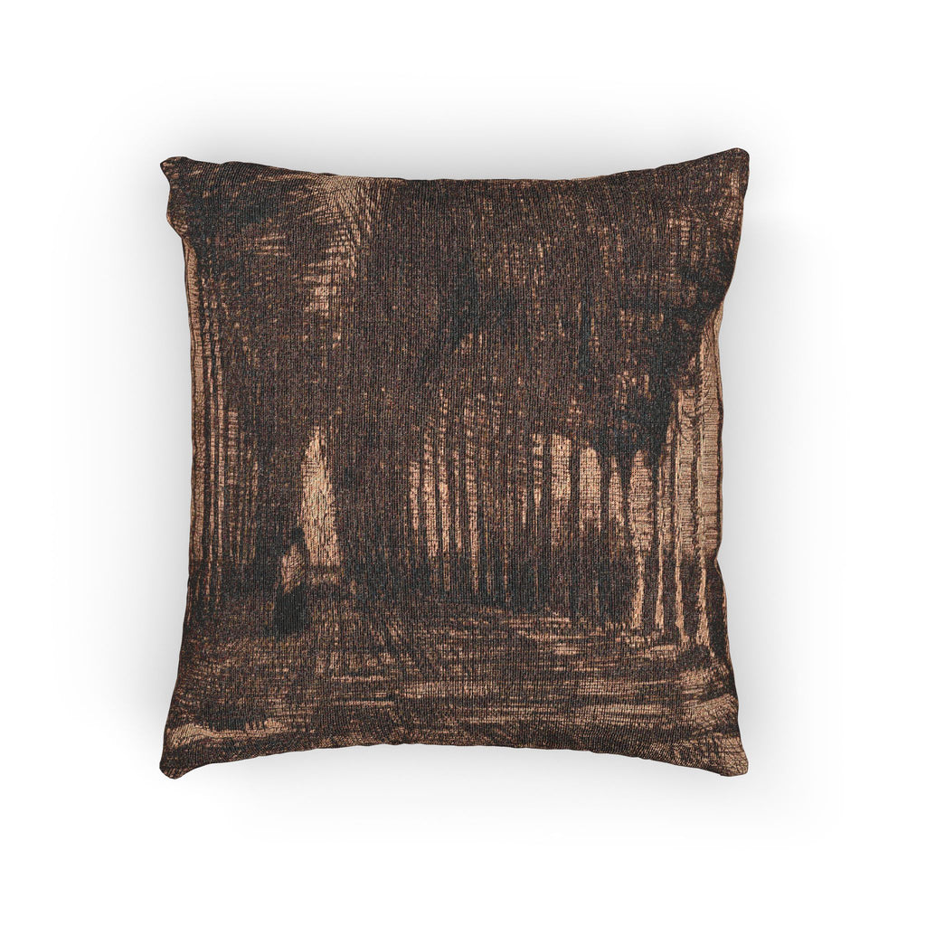 Vincent van Gogh - Avenue of Pollard Birches and Poplars | Woven Pillow