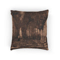 Vincent van Gogh - Avenue of Pollard Birches and Poplars | Woven Pillow