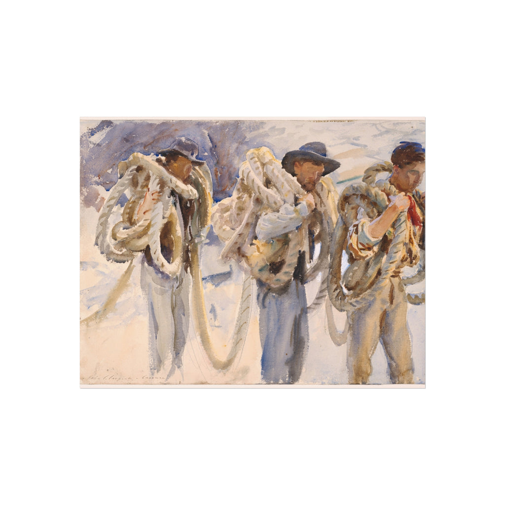 John Singer Sargent - Workmen at Carrara | Fine Art Poster