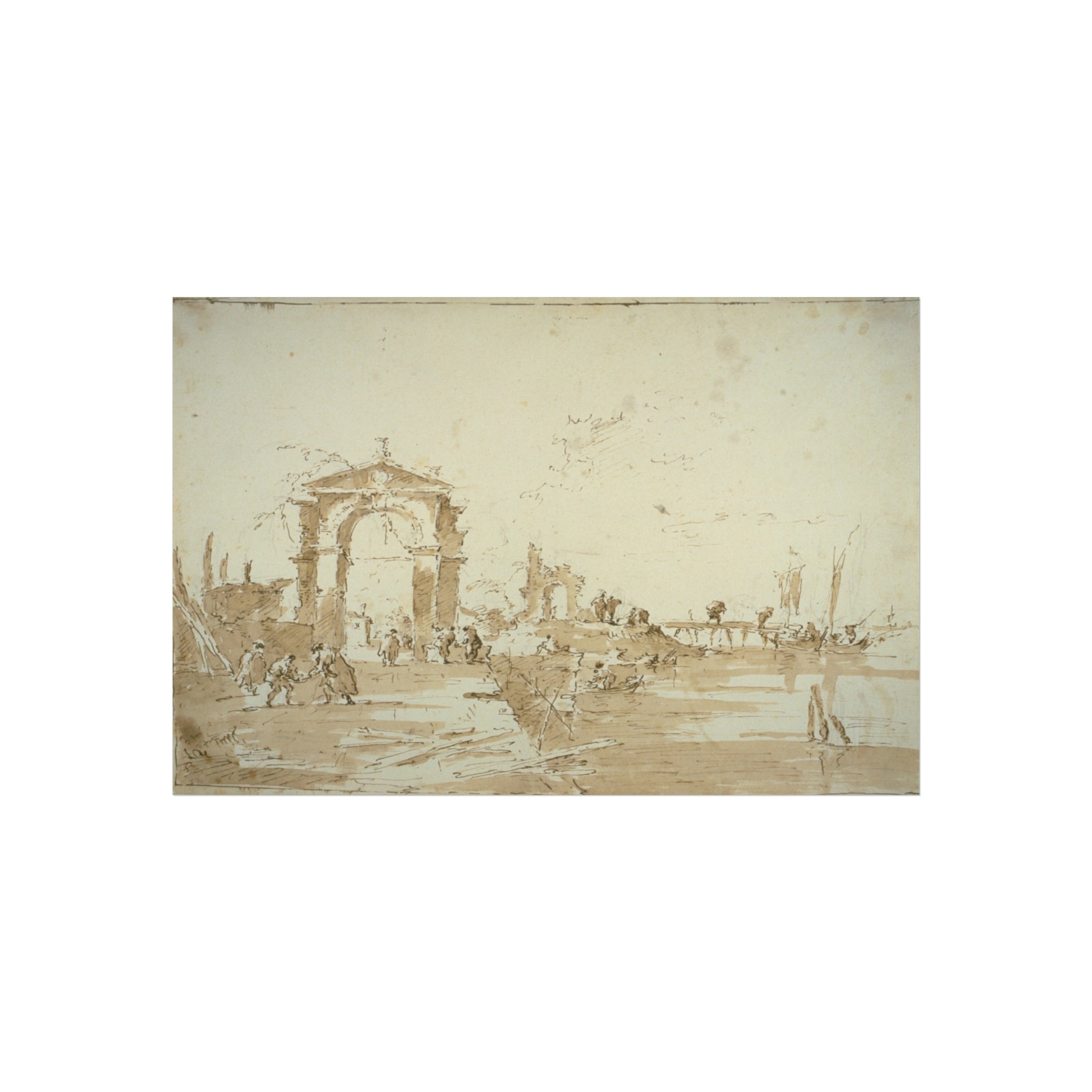 Francesco Guardi - Gateway Near a Landing Bridge | Fine Art Poster