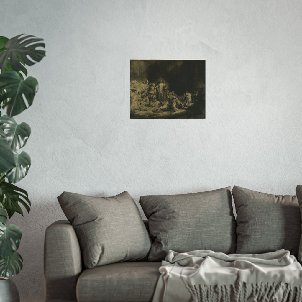 Rembrandt van Rijn - The Hundred Guilder Print | Fine Art Poster