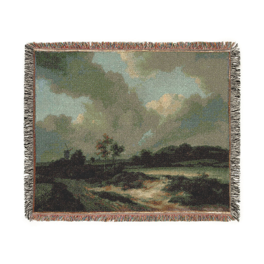 Jacob van Ruisdael - Grainfields | Woven Tapestry Blanket