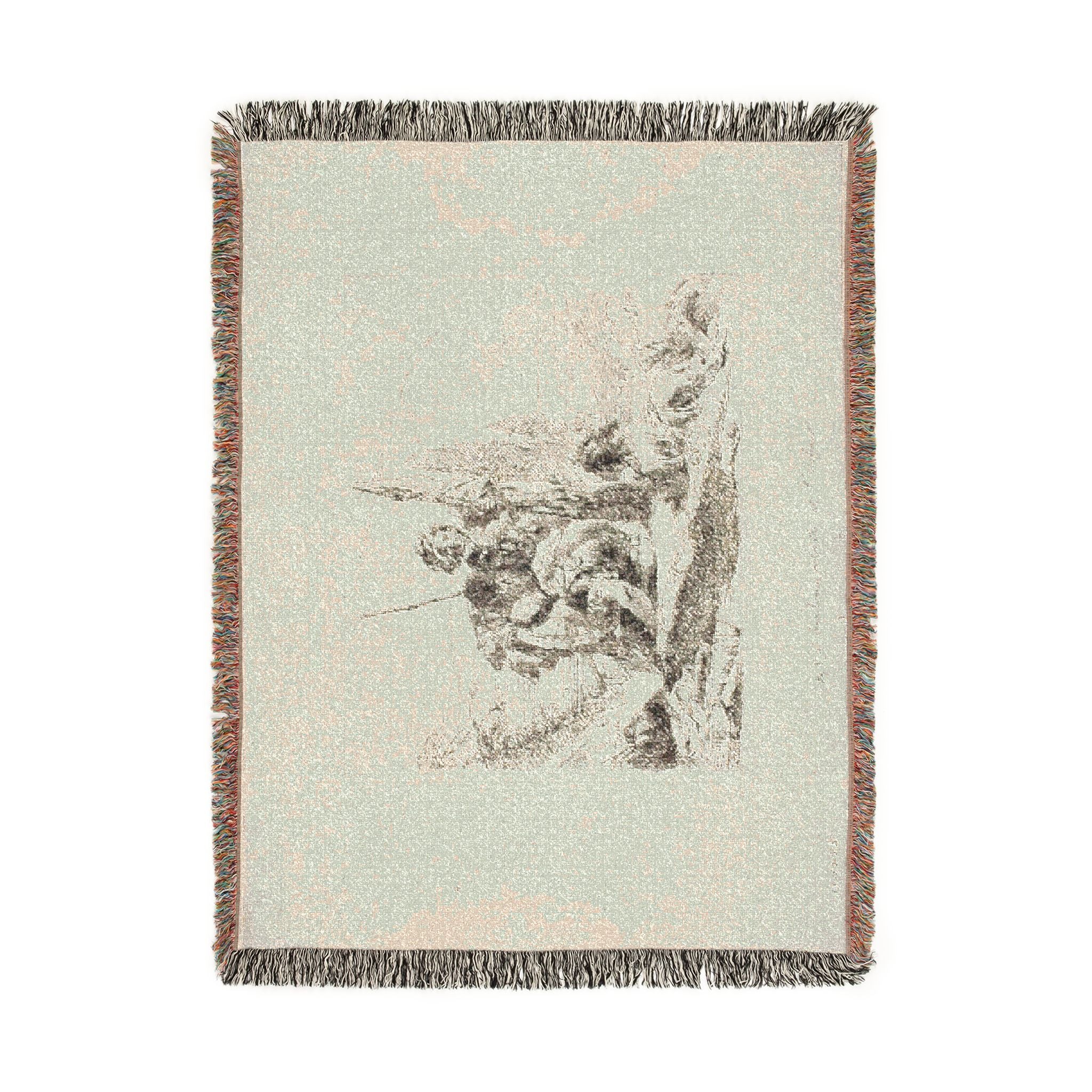 Giovanni Battista Tiepolo - Three Soldiers and a Boy, from Capricci | Woven Tapestry Blanket
