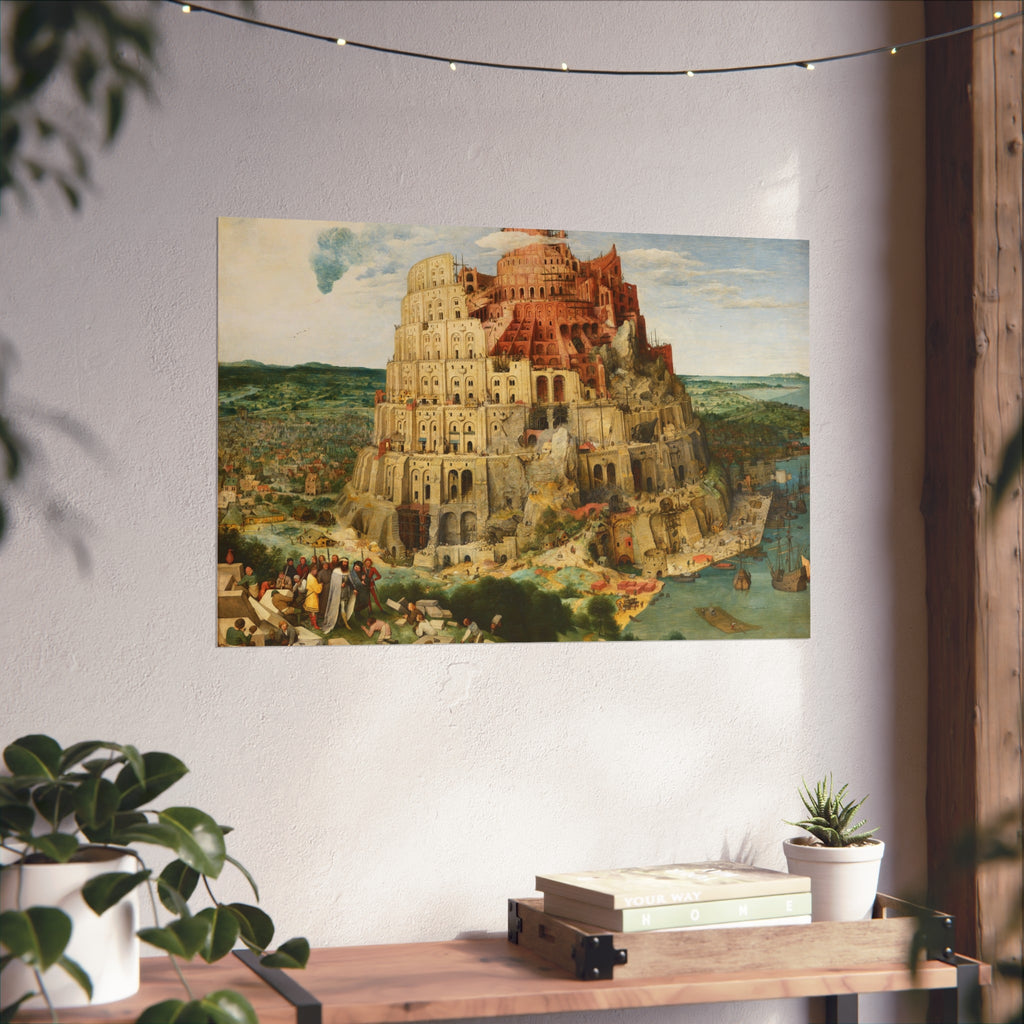 Pieter Bruegel the Elder - The Tower of Babel (Vienna) - Google Art Project - edited | Fine Art Poster