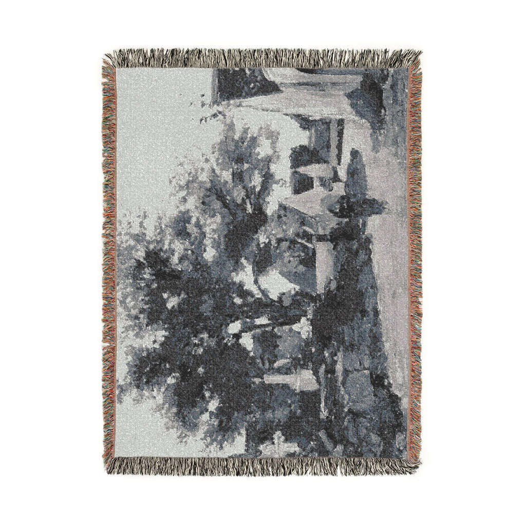 Charles François Daubigny - Village in Brittany | Woven Tapestry Blanket