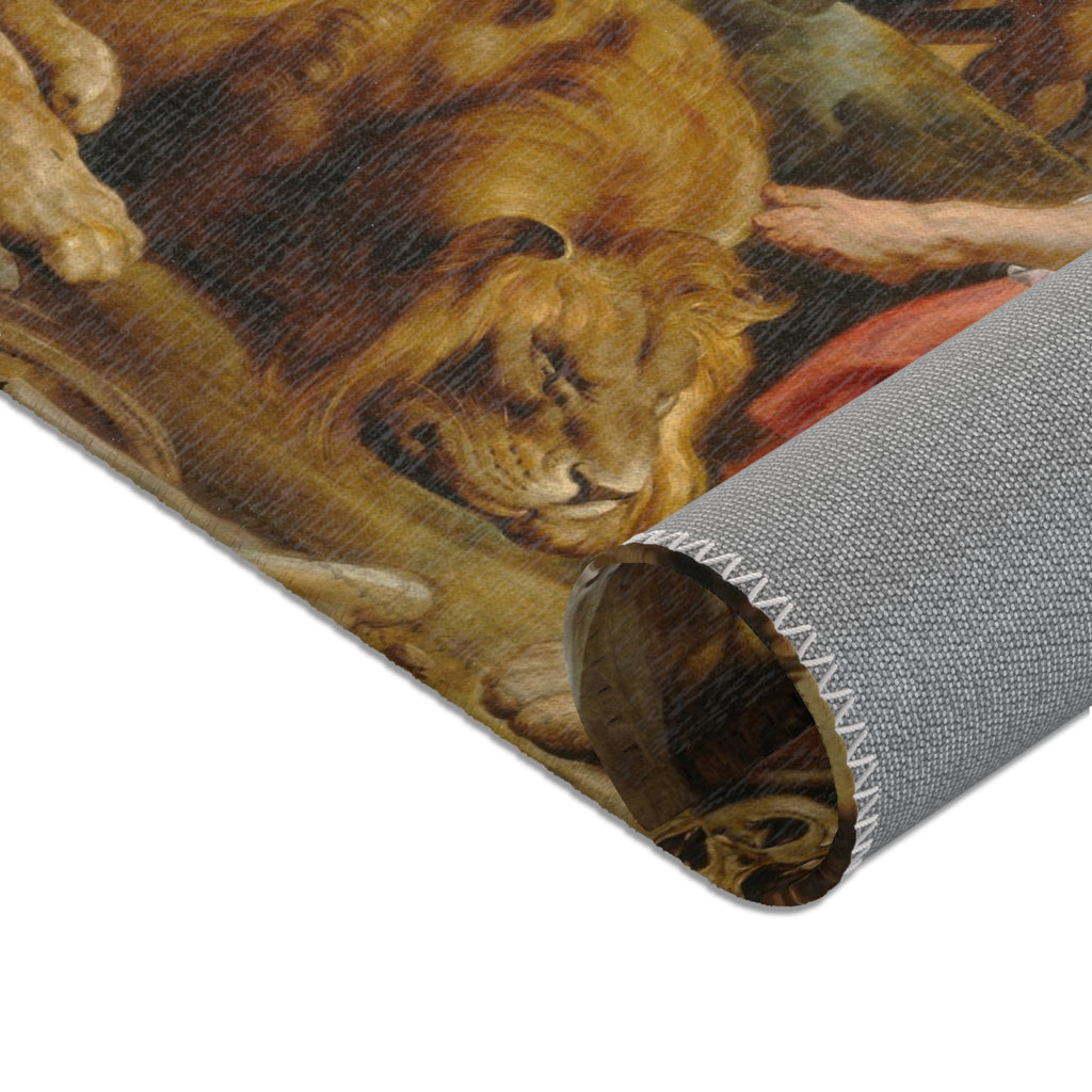 Sir Peter Paul Rubens - Daniel in the Lions' Den - Google Art Project | Area Rug