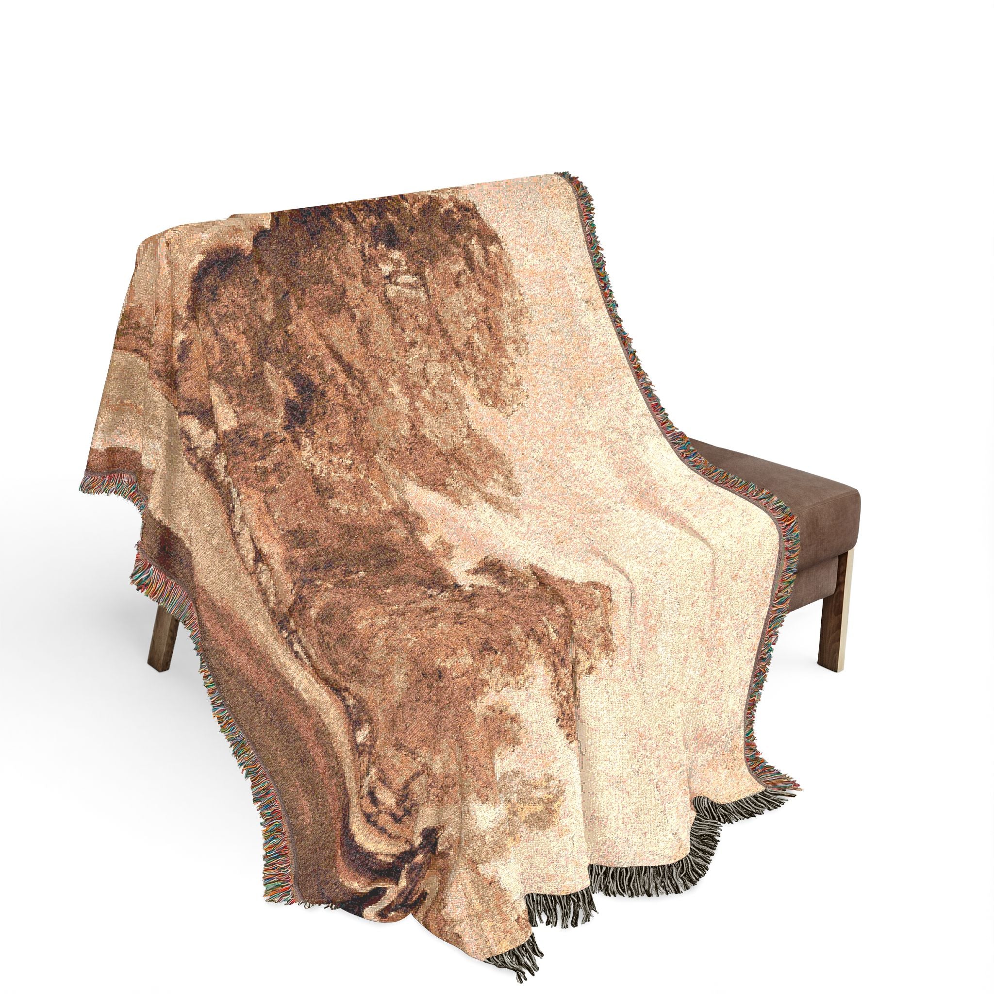 Claude Lorrain - A Rocky Hillside | Woven Tapestry Blanket