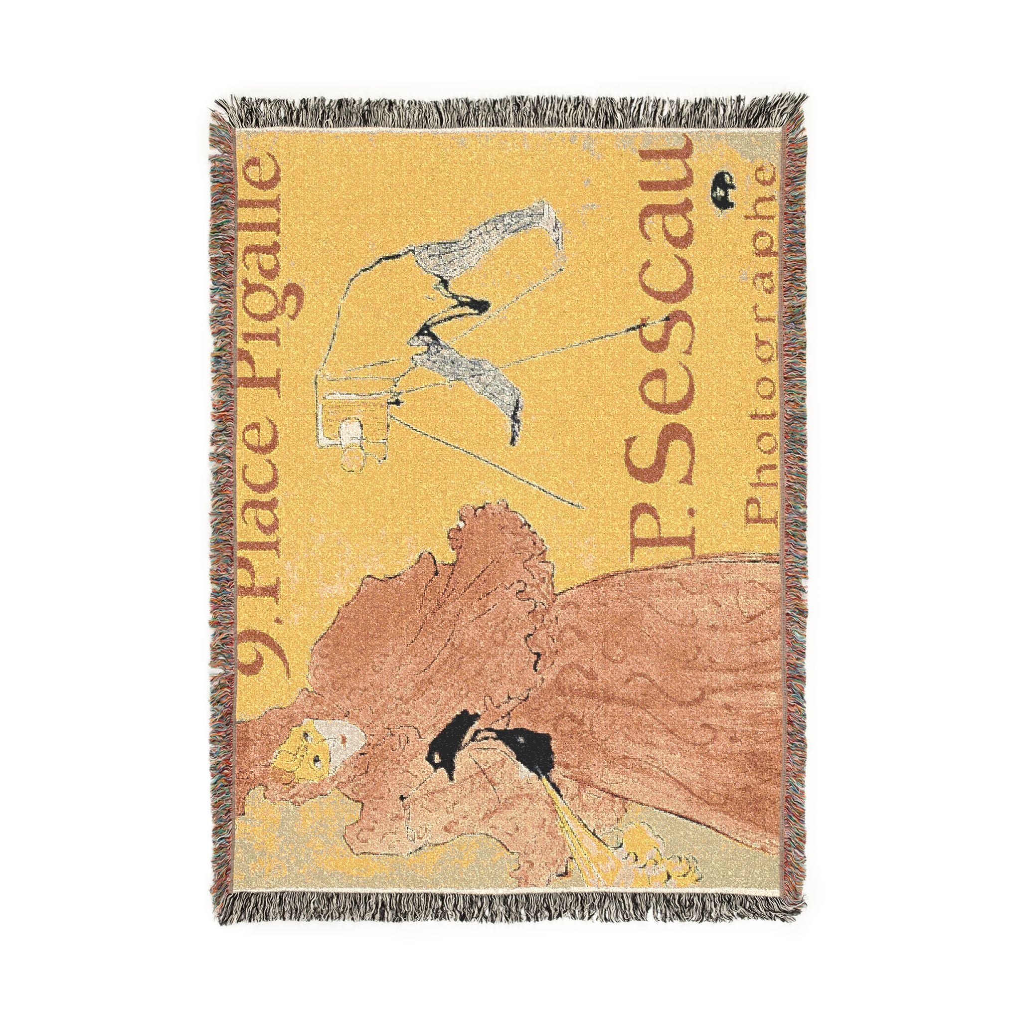 Henri de Toulouse-Lautrec - The Photographer Sescau | Woven Tapestry Blanket