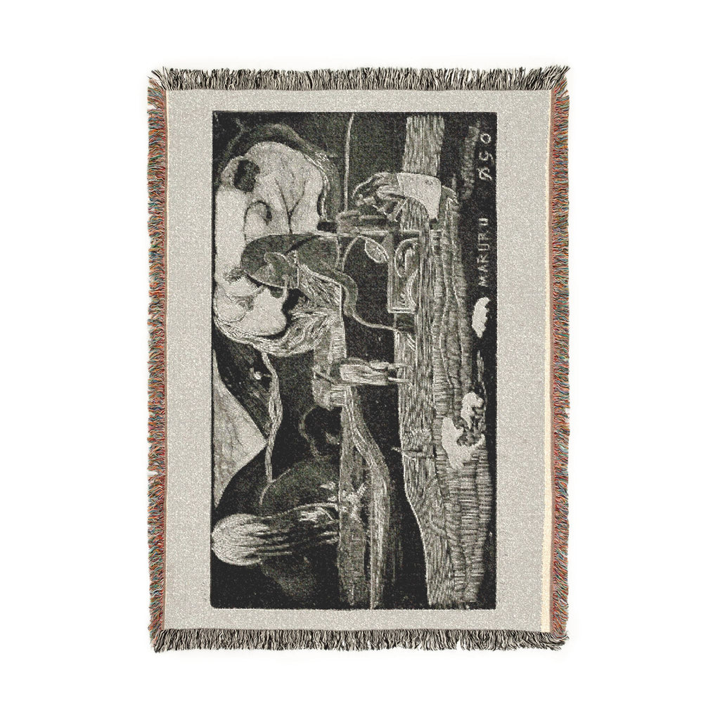Paul Gauguin - Maruru (Offerings of Gratitude), from the Noa Noa Suite | Woven Tapestry Blanket